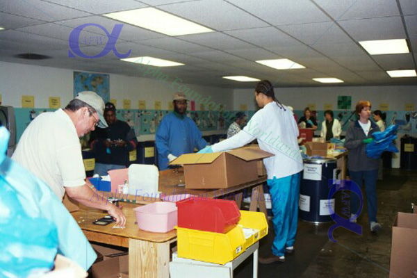 Medshare Intl medical supply sorting picture